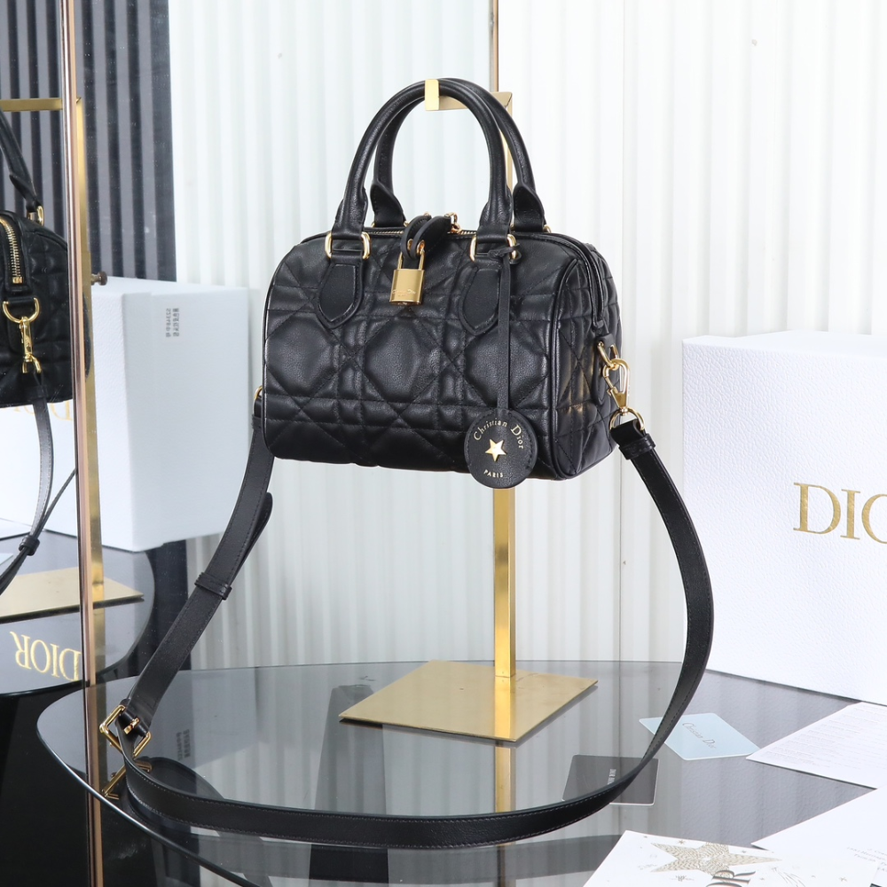 Dior Groove 20 Handbag Đen Túi Oblique - Ảnh 2