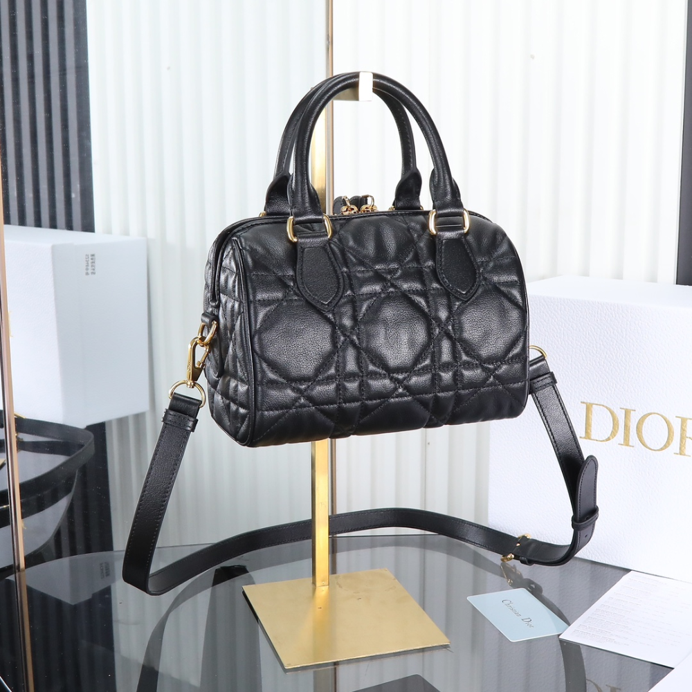 Dior Groove 20 Handbag Đen Túi Oblique - Ảnh 3