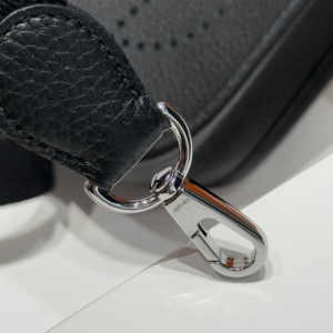 Hermès Mini Evelyne 16 Đen Phối Bạc