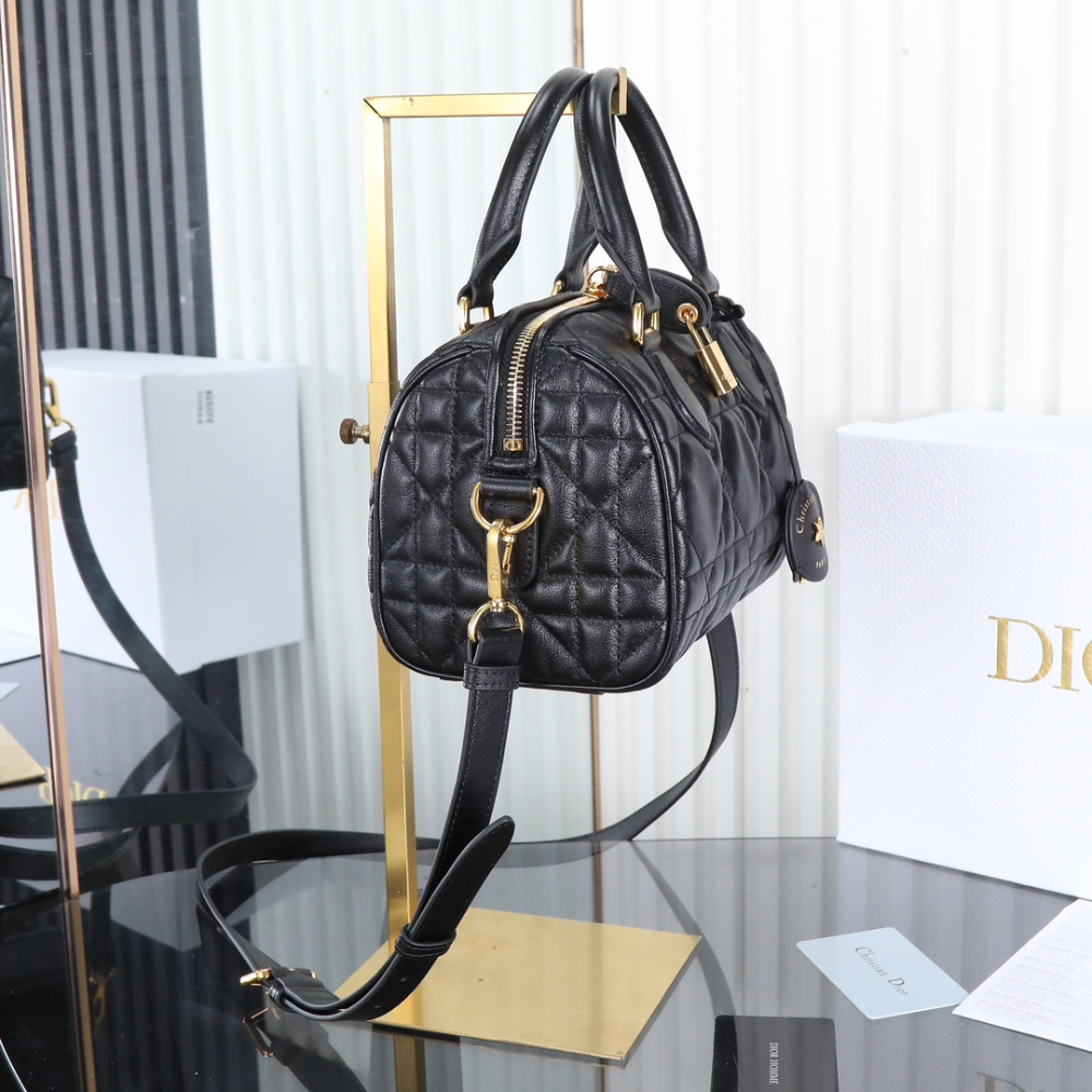 Dior Groove 20 Handbag Đen Túi Oblique - Ảnh 4