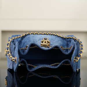 Chanel 25 Bag Mini Denim Blue 26P