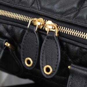 Dior Groove 20 Bag Black Macrocannage Calfskin