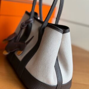 Hermes Mini Garden Party Brown Gray 315681