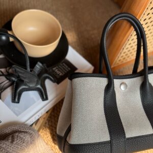 Hermes Mini Garden Party Black Gray 315681