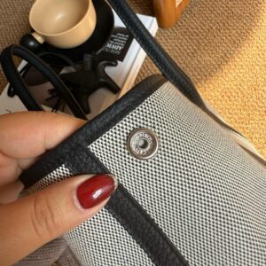 Hermes Mini Garden Party Black Gray 315681