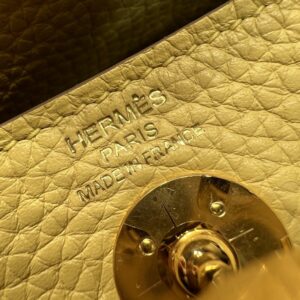Hermes Mini Lindy 20 Yellow