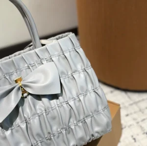 Prada Nappa Gaufre Bow Tote Bag