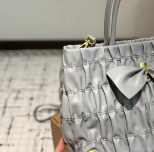 Prada Nappa Gaufre Bow Tote Bag