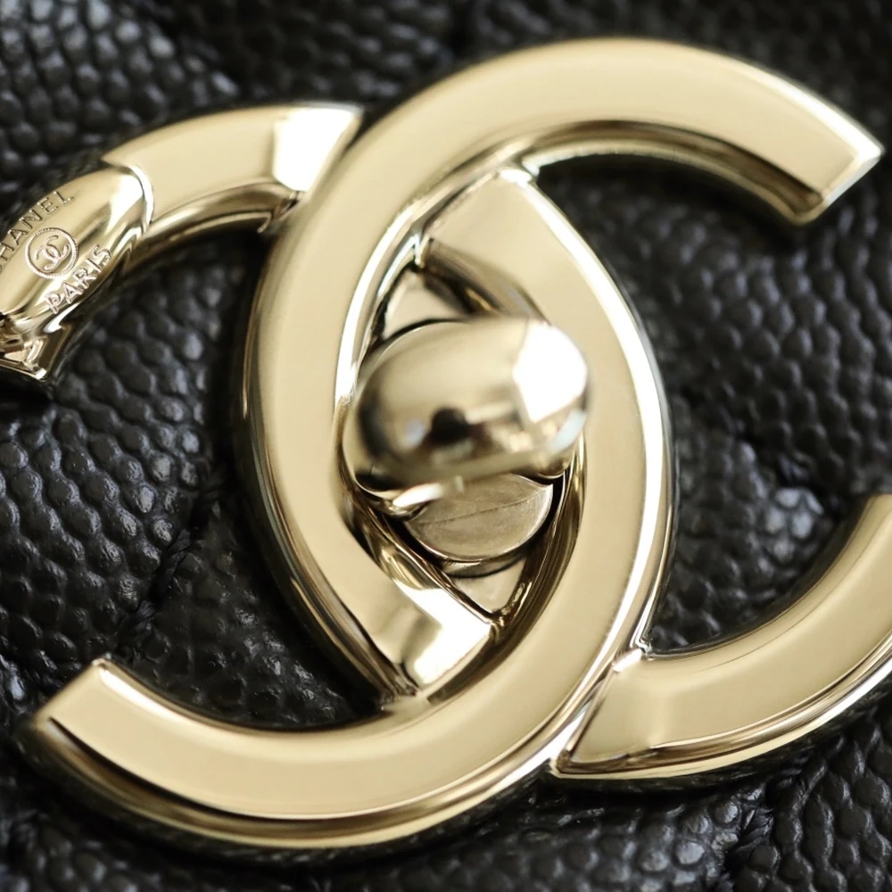 Chanel Coco Handle Medium Black - Ảnh 4