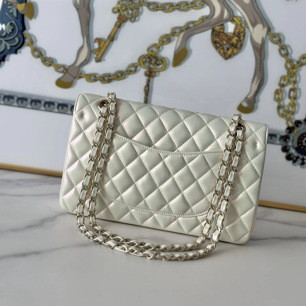 Chanel Lambskin Chain Bag 1112 – Pink Gold - Ảnh 2