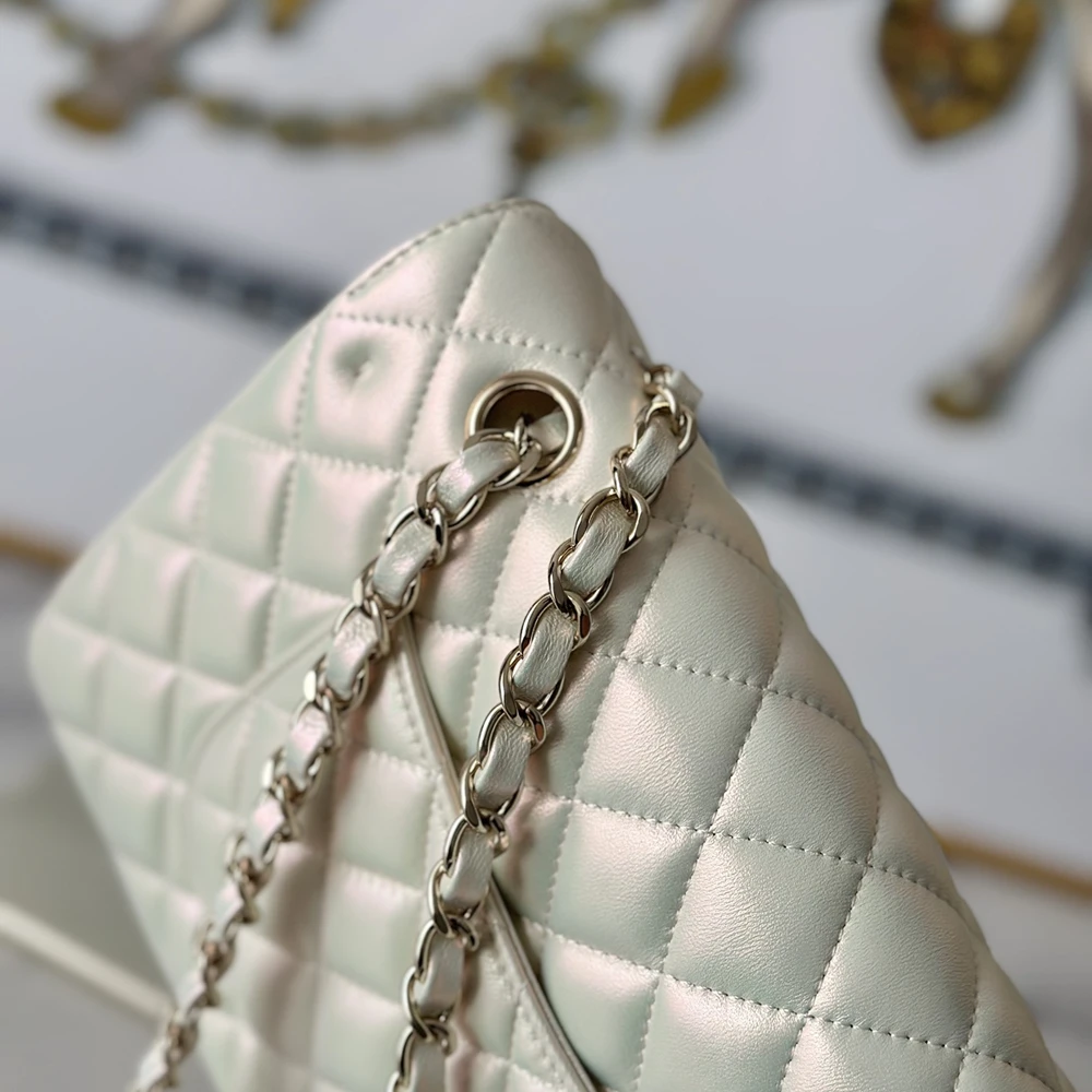 Chanel Lambskin Chain Bag 1112 – Pink Gold - Ảnh 3