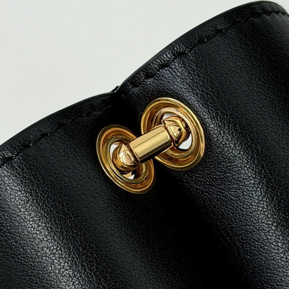 Louis Vuitton LV Bloom Mini Hobo Black Calfskin Bag M27260 - Ảnh 7