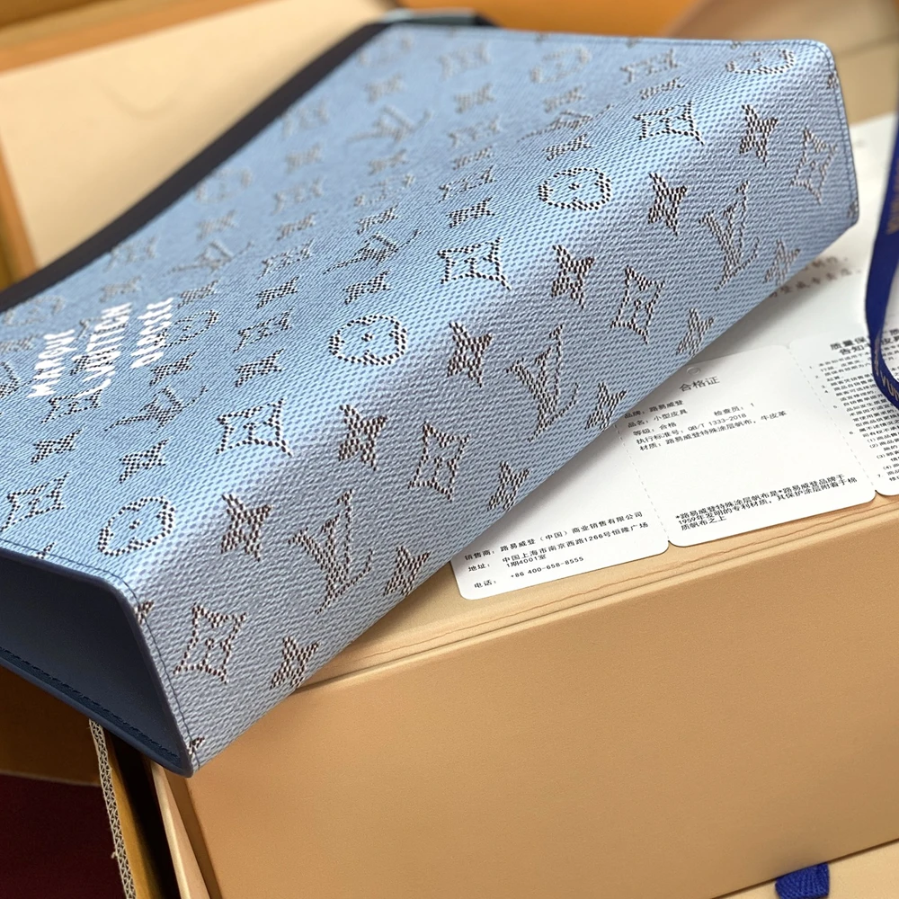 Louis Vuitton Pochette Voyage Bag Blue M61692 - Ảnh 4