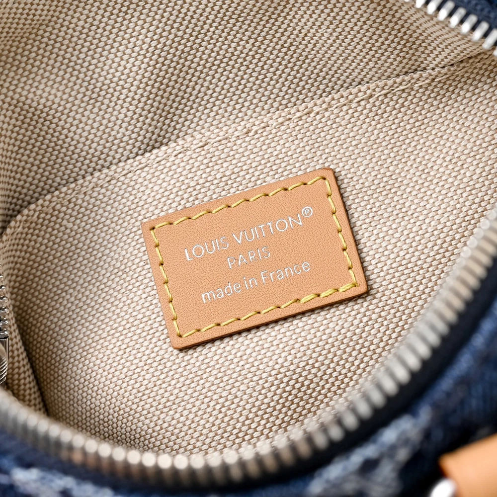 Louis Vuitton Speedy 18 Bandoulière Blue Denim Bag M27557 - Ảnh 8