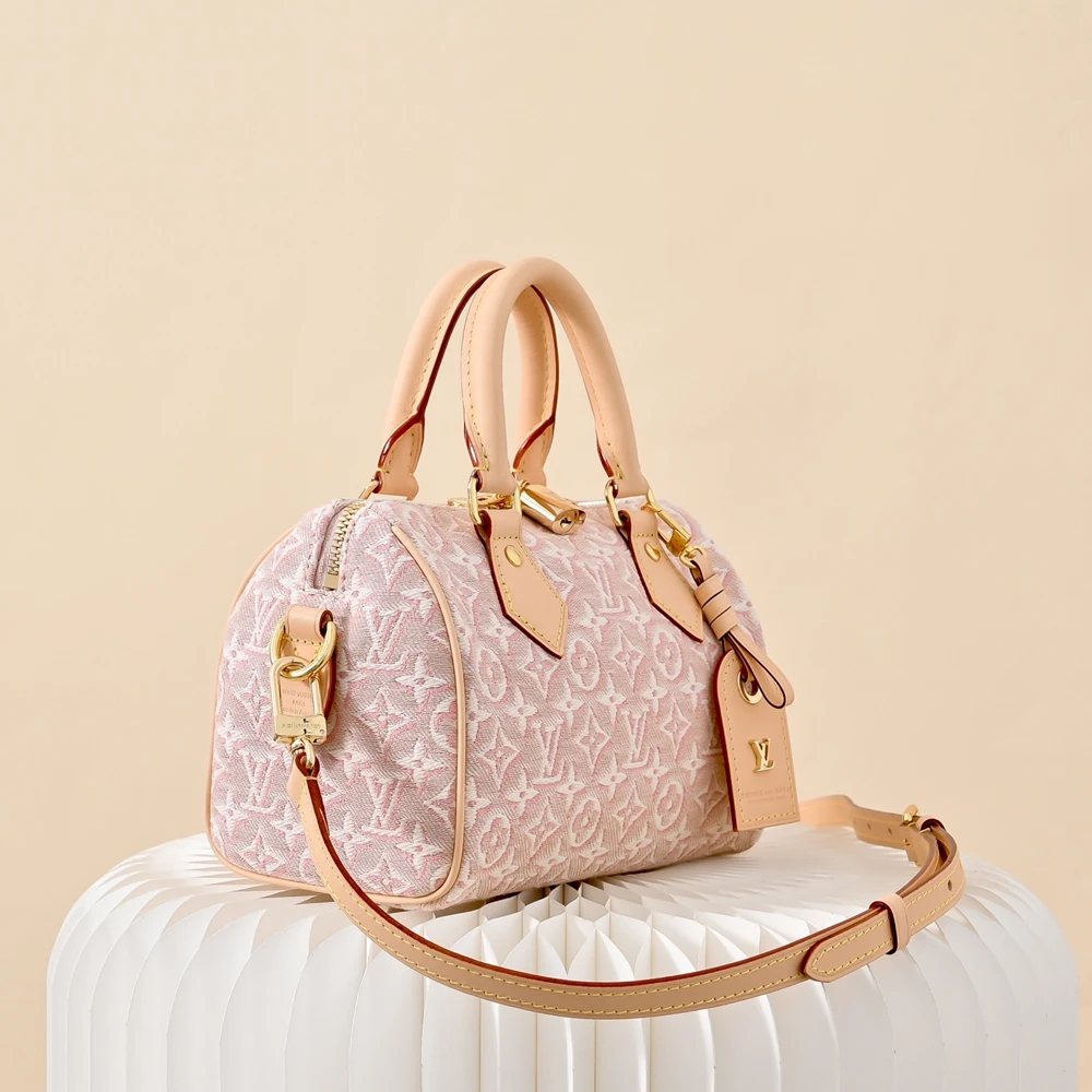 Louis Vuitton Speedy Bandoulière Pink 20 Bag M2A039 - Ảnh 3