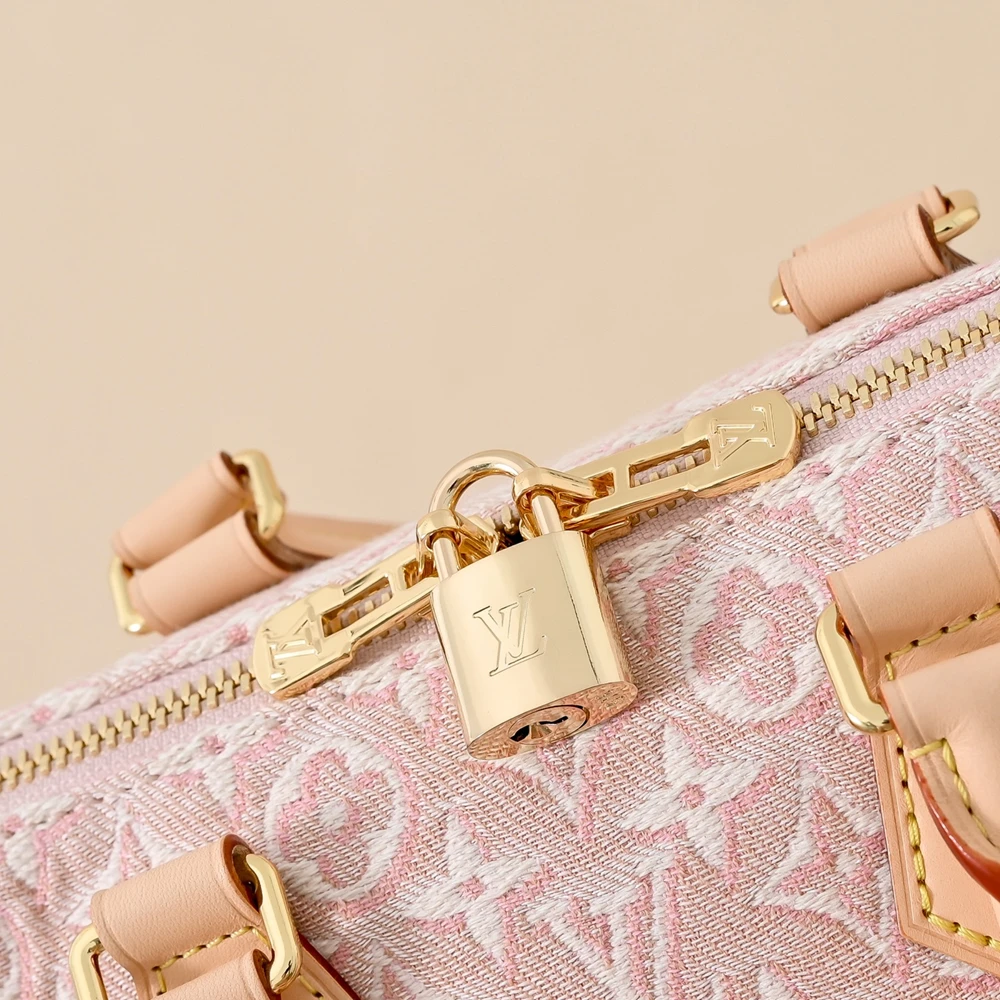 Louis Vuitton Speedy Bandoulière Pink 20 Bag M2A039 - Ảnh 6